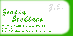 zsofia steklacs business card